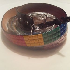 Rainbow Belt (NWOT) 3 sizes (M,L,XL)